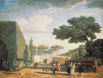 Veduta nel Parco di Villa Pamphili, 1749 da Claude Joseph Vernet